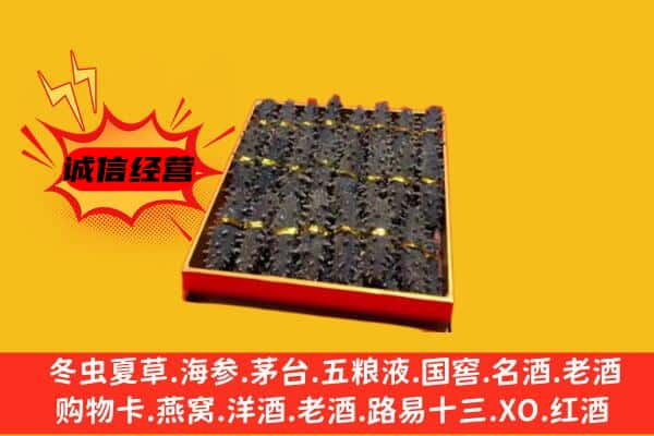 定日县回收海参